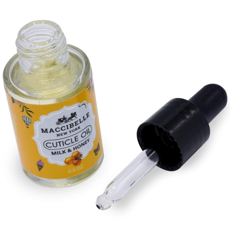 Maccibelle Cuticle Oil 0.5 oz - Heals Dry Cracked Cuticles (Milk and Honey, 0.5 Fl Oz) - Image 2