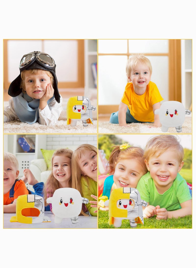 Lanky Boxy Cyborg Plush Toy, SYOSI Cute Lanky Plush Toy with LED, Half Box and Half Bot, Lanky Boxy Plush Toy, Lanky Merch Great Gift for Kids, Cartoon Fans - Image 2
