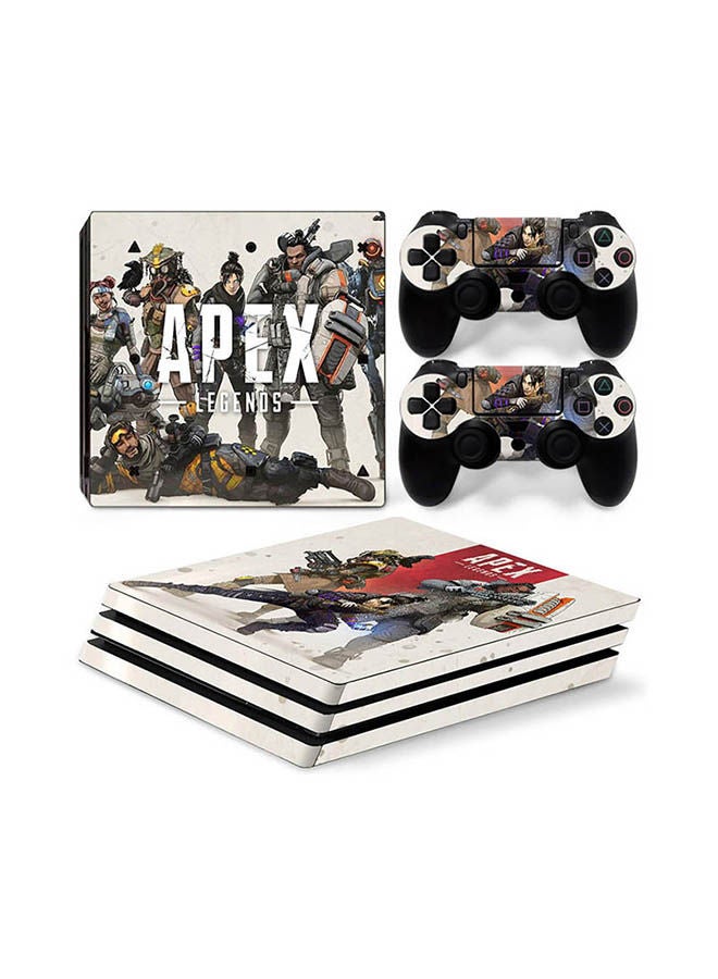 NIBEMINENT Console And Controller Sticker Set For PlayStation 4 Pro Apex