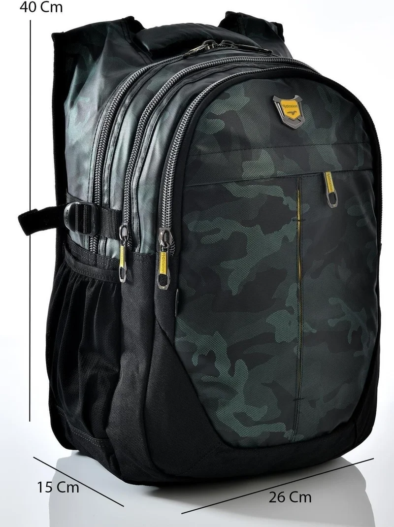ريلاكسن 2235 Camouflage Patterned School Backpack Khaki