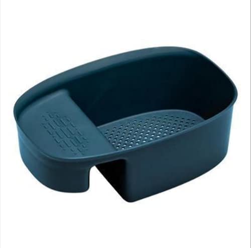 Black Olive Sink Strainer Colander Drain Basket, Multifunction Saddle-Shaped Mesh Strainer, Corner Food Strainer Over The Sink for Kitchen Waste, Vegetable, Fruits (Pack of 1)(Multicolour) - Image 1