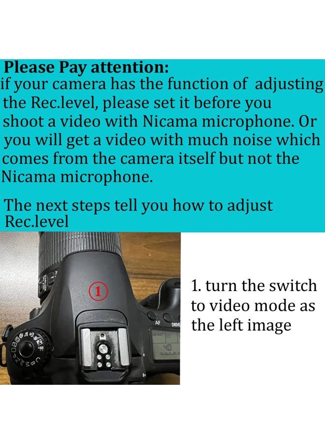 Nicama SGM5 Cardioid Condenser Interview Shotgun Microphone for DSLR Camera Nikon Canon Sony Mirrorless Camera DV Camcorder - Image 5