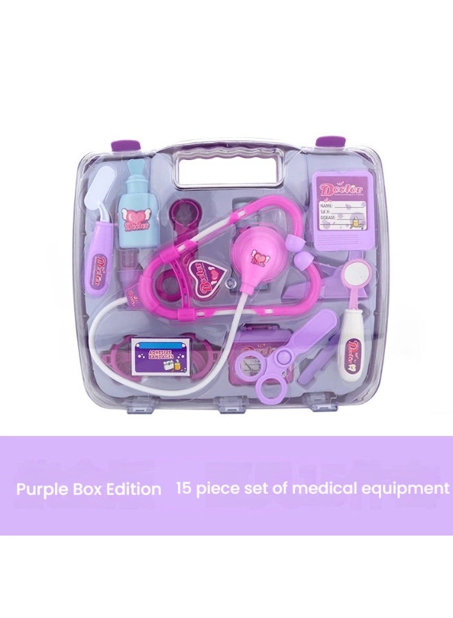 مجموعة ألعاب طبيب التظاهر للأطفال ، مجموعة مغامرات طبية واقعية من ليتل ميديك مع محاقن سماعة الطبيب والمزيد من أجل التشخيص الممتع - Image 3