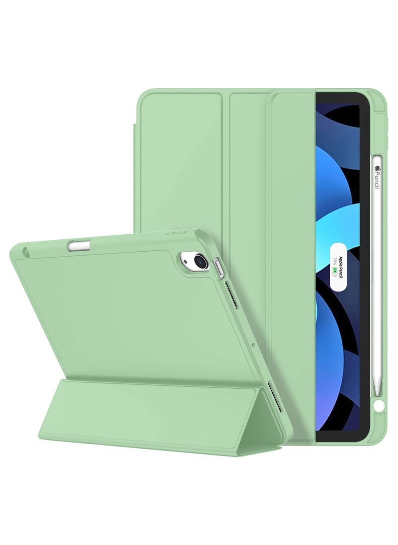 Generic iPad Air 5 Case 2022 iPad Air 4 Case 2020 iPad Air 5th/4th Generation Case 10.9 Inch Lightweight Slim Cover with Translucent Frosted Hard Back Support Touch ID (Mint Green)  - Image 1