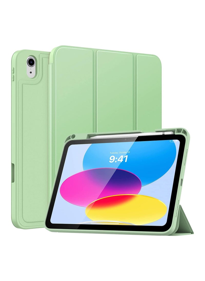 Generic iPad Air 5 Case 2022 iPad Air 4 Case 2020 iPad Air 5th/4th Generation Case 10.9 Inch Lightweight Slim Cover with Translucent Frosted Hard Back Support Touch ID (Mint Green)  - Image 2