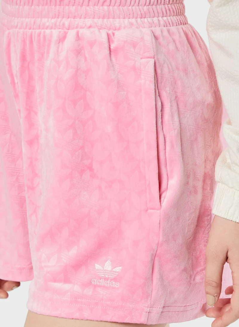 adidas Originals Trefoil Velvet Shorts