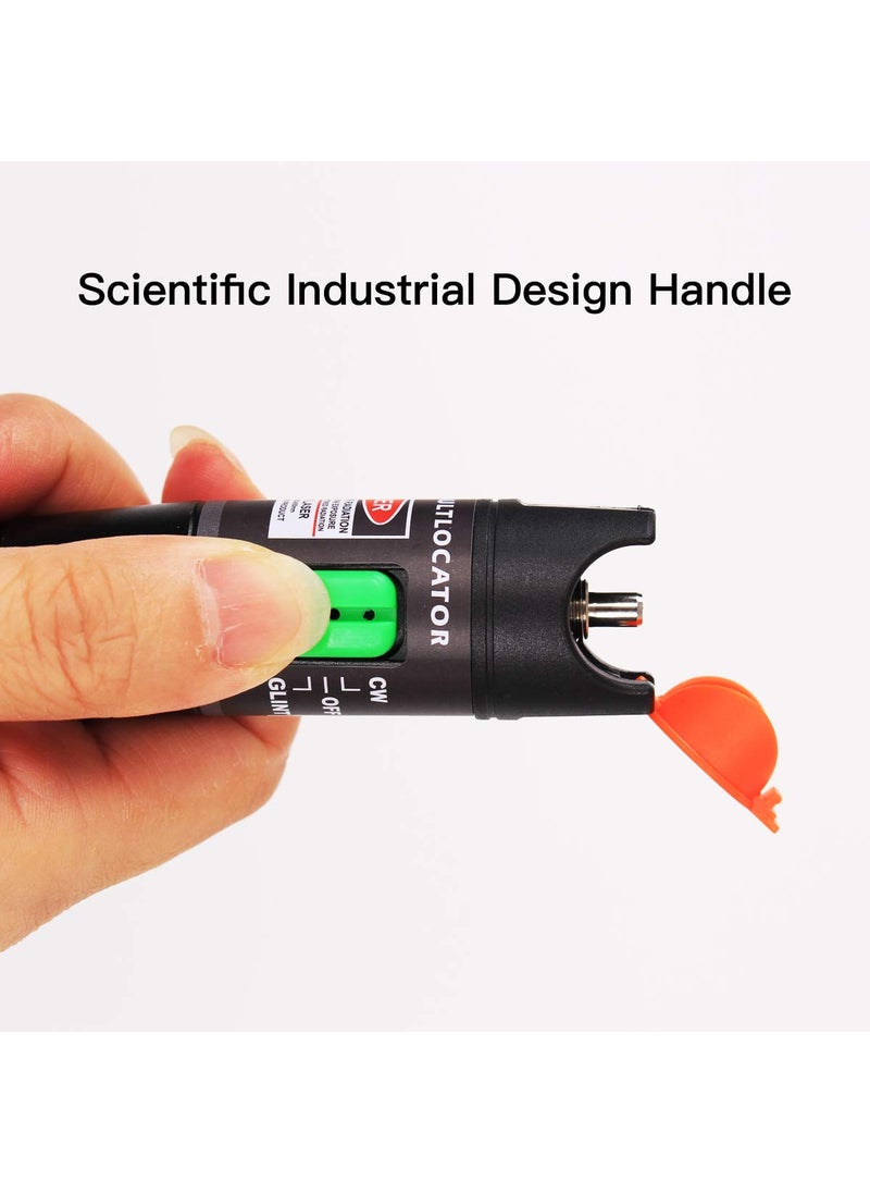 GESD Visual Fault Locator 30KM, VFL Fiber Optic Tester Kit Include Single Mode 9/125um FC Male to LC Female Adapter, Fiber Light Pen for Fiber Network Cable Test  - Image 5