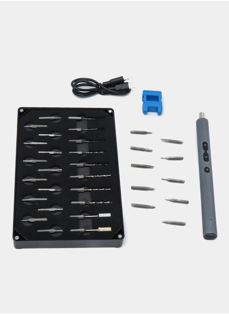 King'sdun - 36-in-1 Electric Screwdriver Kit – Kingsdun Professional Handheld Cordless Screwdriver with 130RPM, 0.35N·m Torque, 2-Speed Adjustment, S2 Steel Bits & 350mAh Battery for Phone, Computer, Electronics Repair - Image 1