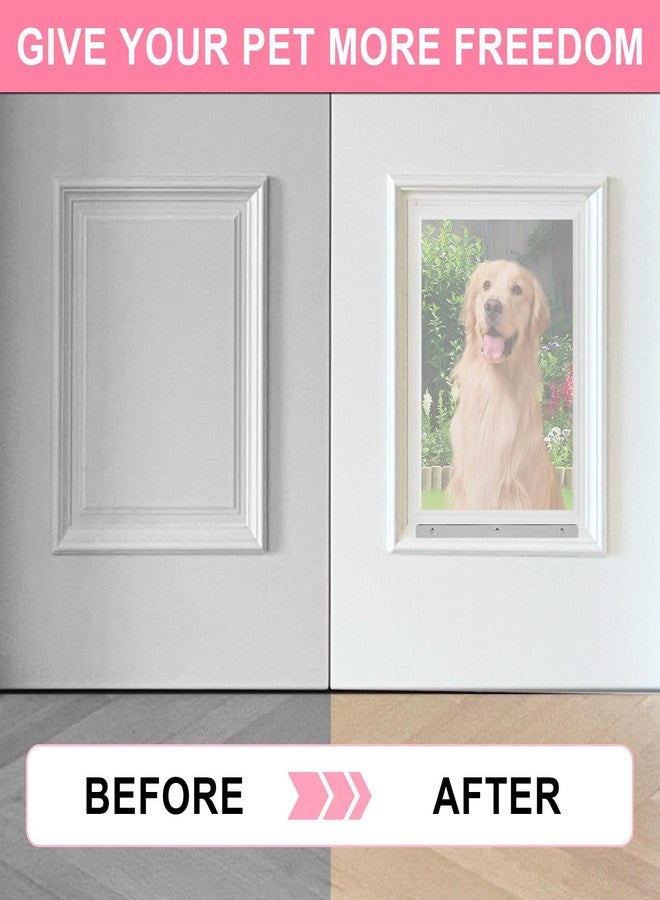 بودوي أغطية بديلة لأبواب الكلاب مقاس XL متوافقة مع سلسلة المصممين من Ideal Pet Products DSPRFXL RFXLN، غطاء بديل من الفينيل لباب الكلاب، مقاس الغطاء 10 1/2 بوصة × 15 بوصة، يناسب أبواب Ideal Pet - Image 4