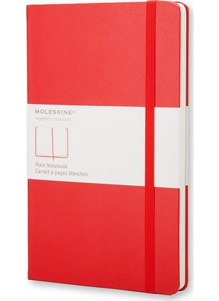 Notebook Hard Cover L Size Plain Scarlet Red Qp062R