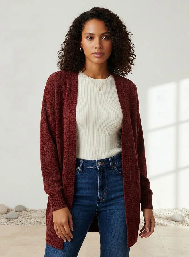 تواكستريمز 2Xtremz Longline Open Front Chenille Cardigan