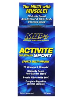 ام اتش بي MHP Activite Sport 120 قرصًا: فيتامينات متعددة تم إطلاقها بمرور الوقت للرياضيين، 120 قرصًا 