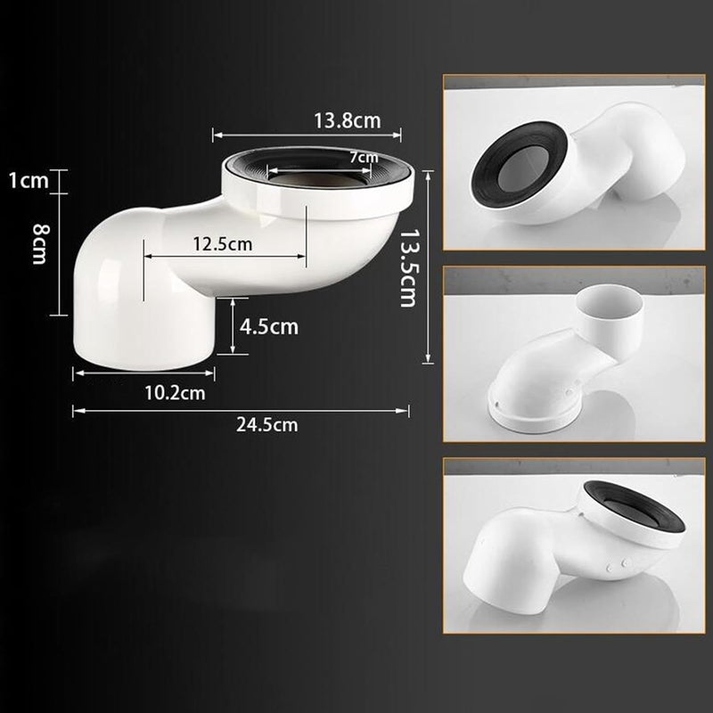 12.5Cm toilet shift adjustment piece 110 with rubber ring shifter 12.5cm - Image 4