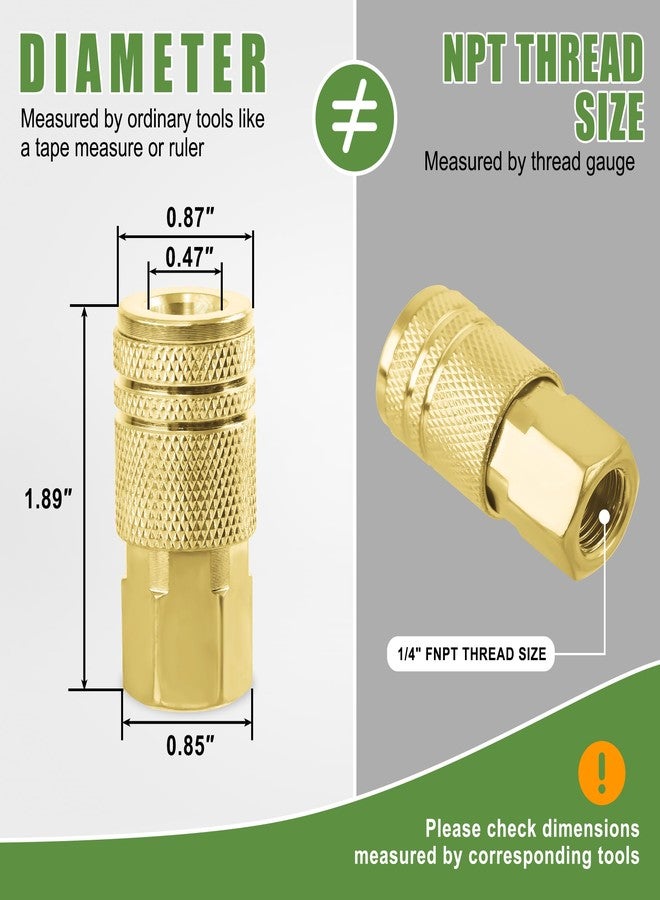 Ailbiuko Air Coupler & Plug Kit,45 Pcs 1/4" NPT Air Tool Fittings Set,Quick Connect Air Hose Fittings Air Compressor Accessories - Image 4