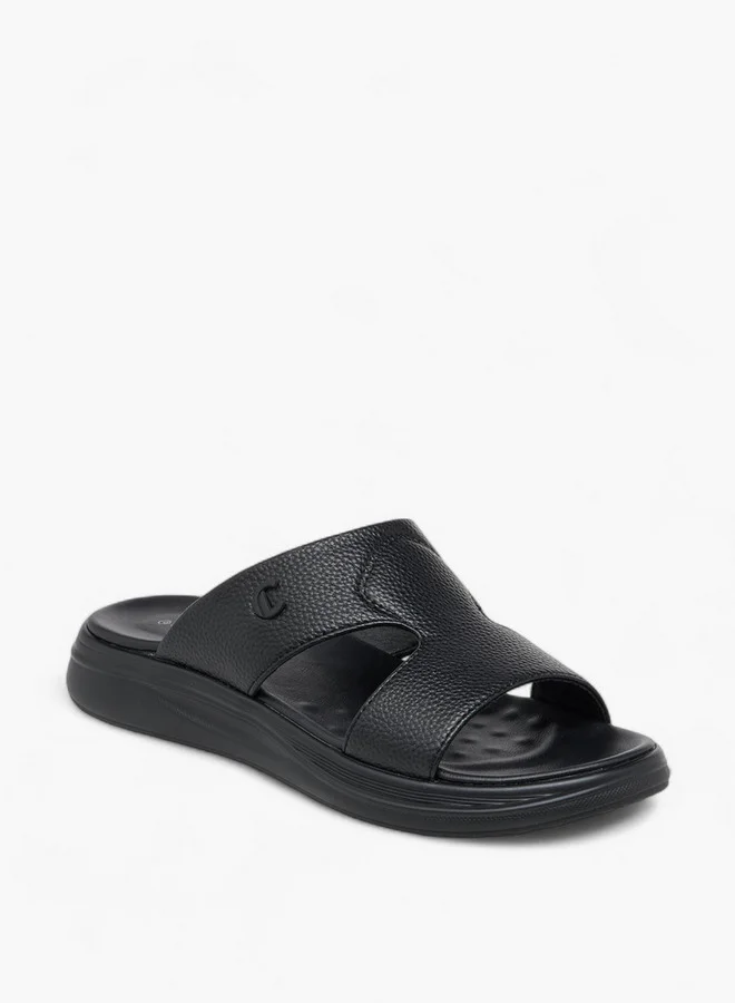 لو كونفورت Men Cutout Detail Slip-On Comfort Sandals