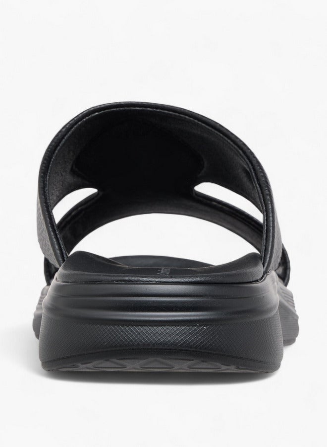 Le Confort Men Cutout Detail Slip-On Comfort Sandals - Image 5