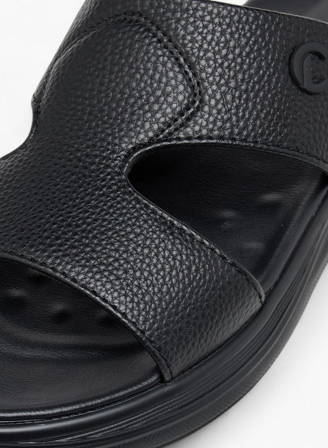 Le Confort Men Cutout Detail Slip-On Comfort Sandals - Image 4
