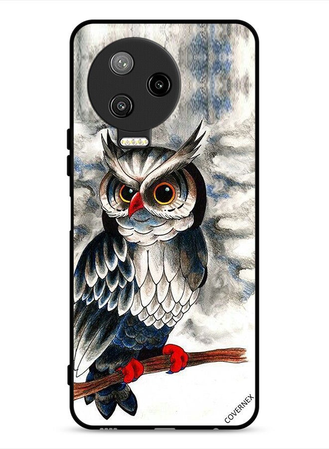 Covernex Infinix Note 12 Pro 4G Protective Case Cover Owl Drawing Art - Image 1