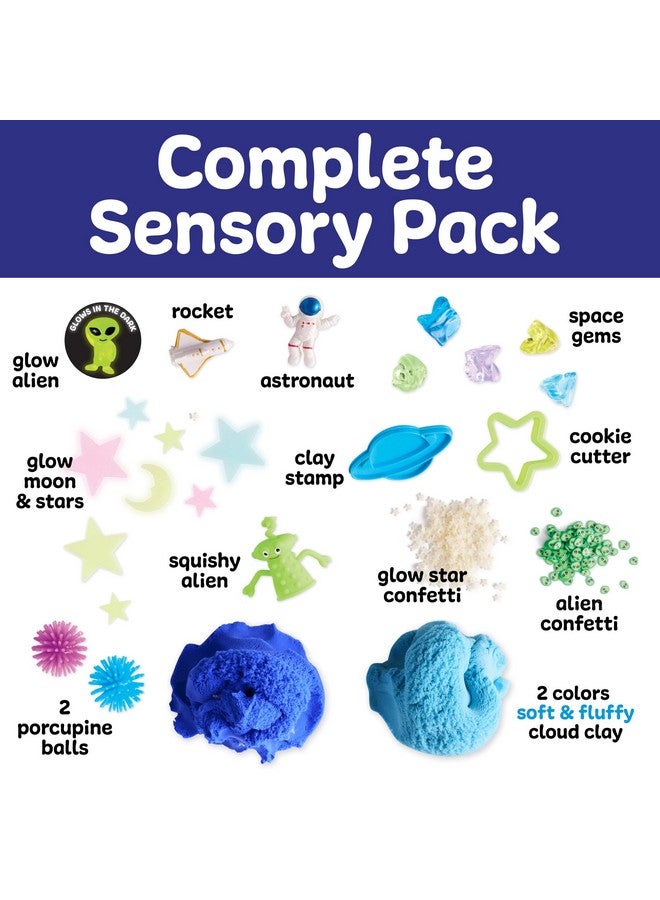 كريتيفتي فور كيدز مجموعة حسية إبداعية للأطفال: الفضاء الخارجي - أنشطة للأطفال الصغار وحشو الصندوق الحسي، ألعاب وهدايا الفضاء للأطفال، ألعاب حسية للأطفال الصغار من سن 3 إلى 4 سنوات فما فوق - Image 2