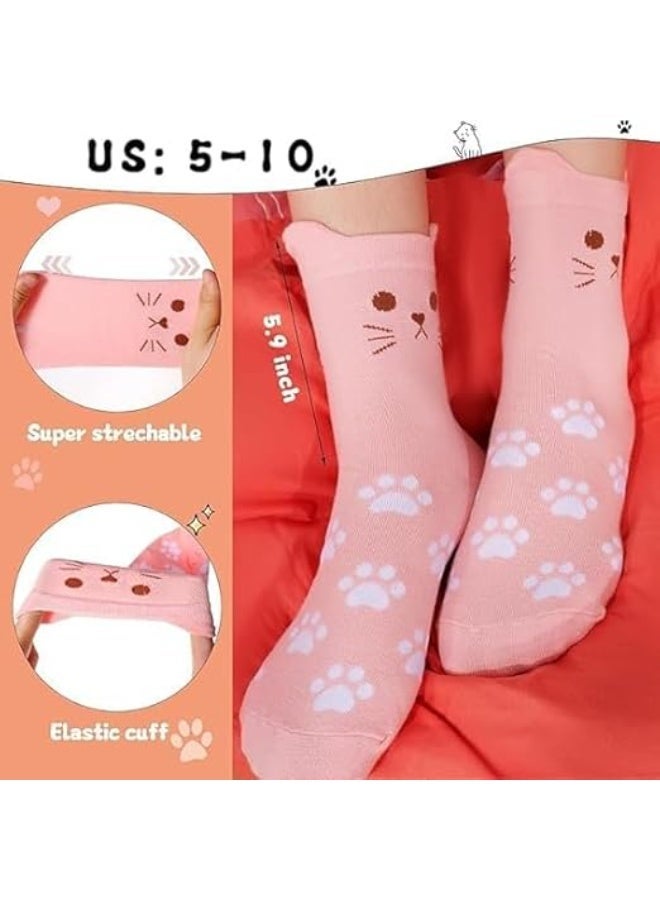 جوارب حيوانية مضحكة للنساء ، جوارب كلب وقط لطيف ، جوارب جديدة ملونة ، لمحبي الحيوانات - Image 4