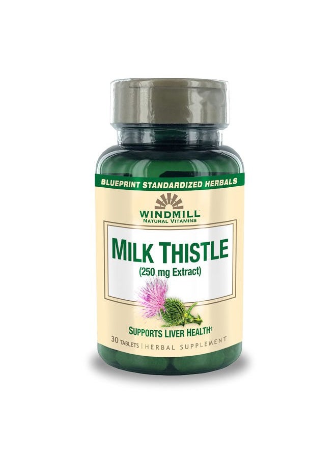 WINDMILL - Milk Thistle 250 mg Tablets 30 Tablets - Image 1