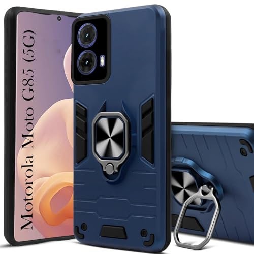 AIBEX Armor Back Cover Compatible for Motorola G85 5G| Rugged Shockproof Case with Ring Holder & Kickstand | Military-Grade Protection | Magnetic Car Mount Compatible - Image 5