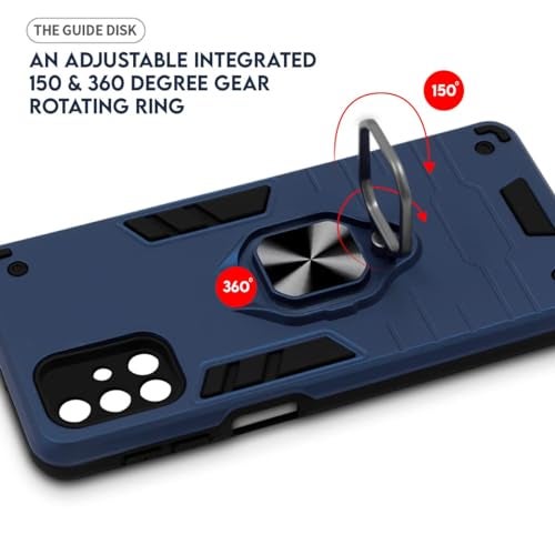 AIBEX Armor Back Cover Compatible for Motorola G85 5G| Rugged Shockproof Case with Ring Holder & Kickstand | Military-Grade Protection | Magnetic Car Mount Compatible - Image 4