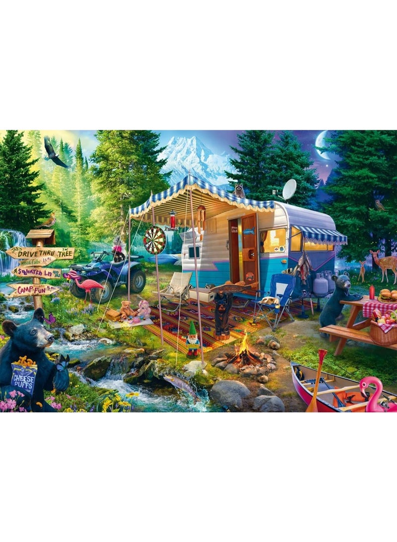 1000 قطعة بانورامية | لعبة بازل ذات جودة عالية بموضوع قصص مصورة خيالية، موضوع عطلة - مناسبة للترفيه العائلي / هدية تذكارية للصداقة - Image 1