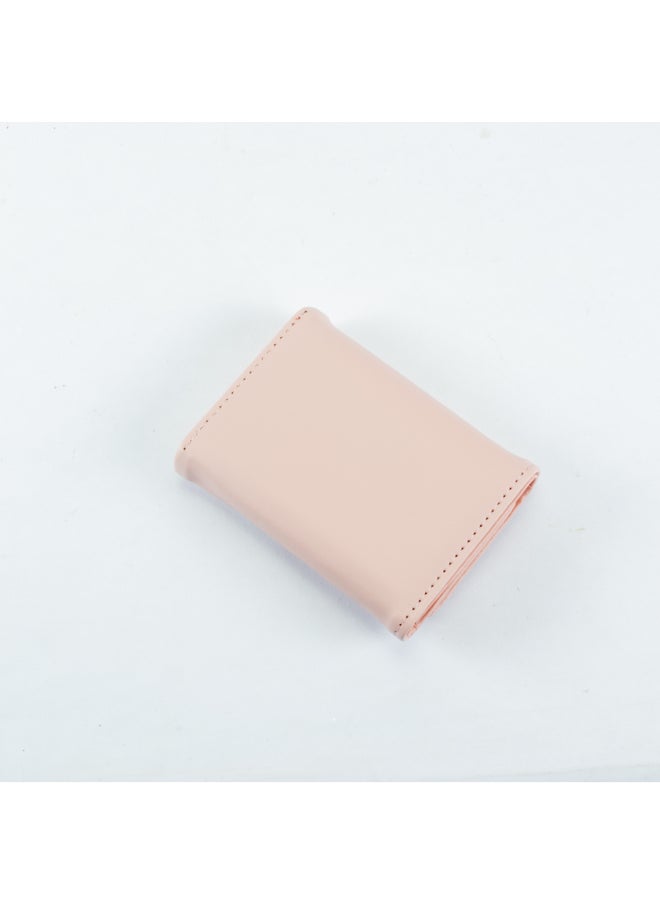 Generic Leather Flip Wallet & Card Holder with Multiple  Pockets Pink  - Image 2