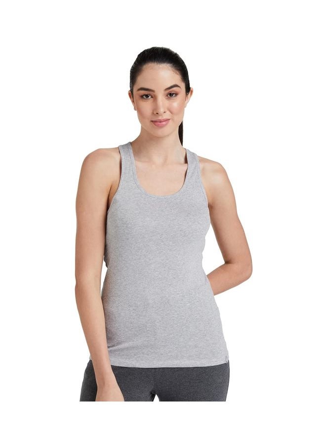 JOCKEY - Jockey 1467 Women Super Combed Cotton Rib Fabric Slim Fit Solid Racerback Styled Tank Top - Image 1