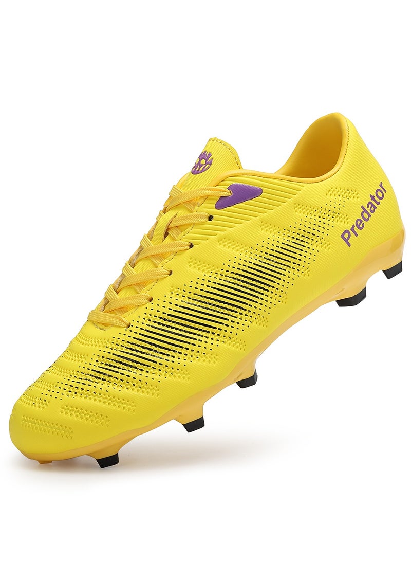 Sky View Mens And Womens Football Shoes Cleats FG/AG Professional Spikes Soccer Shoes Teens Competition Training Sneakers Unisex Football Boots - Image 1