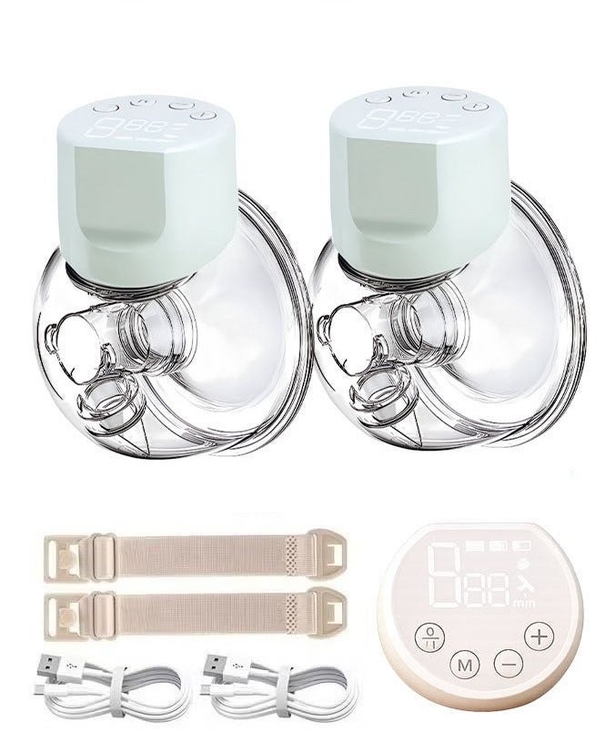 Cady One Breast pump, wearable electric breast pump for women, hands-free electric breast pump, electric breast pump, breast pump, electric breast pump - White/Transparent - Image 1