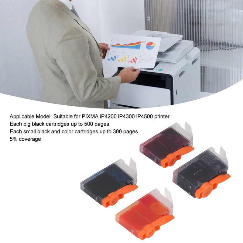 Compatible Refillable Ink Cartridges 4 Colors PGI 5BK CLI 8C M Y for PIXMA IP4200 IP4300 IP4500 Printer7 - Image 5