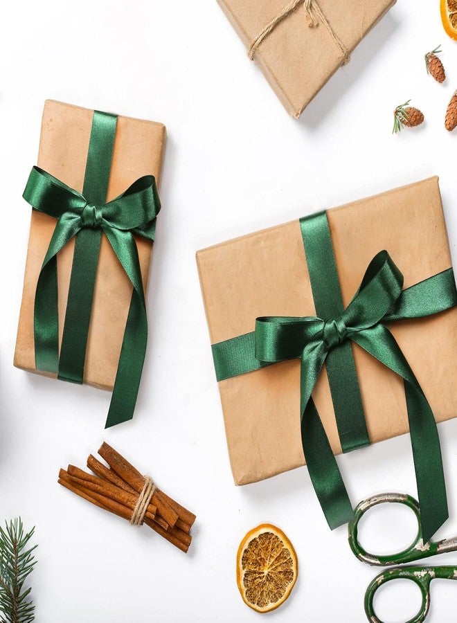 Delite Ribbons شريط ساتان مزدوج الوجه، عرضه 1.5 بوصة وطوله 10 أمتار، يُستخدم لصنع باقات الزهور، وتغليف الهدايا، وحفلات الزفاف، وتنسيق الزهور، وغيرها من المشاريع (أخضر) - Image 5