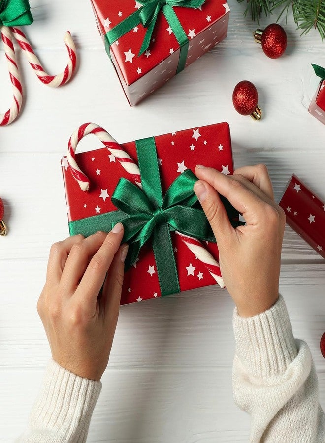 Delite Ribbons شريط ساتان مزدوج الوجه، عرضه 1.5 بوصة وطوله 10 أمتار، يُستخدم لصنع باقات الزهور، وتغليف الهدايا، وحفلات الزفاف، وتنسيق الزهور، وغيرها من المشاريع (أخضر) - Image 3