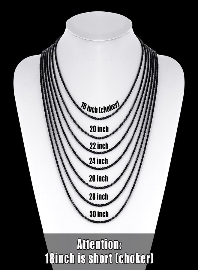 Fiusem قلادة فيوسيم للرجال، فضية اللون/مطلية بالذهب/سوداء، مع سلسلة صندوقية 2.5 مم، وسلسلة من الفولاذ المقاوم للصدأ، بطول 16-28 بوصة، و24 بوصة، مصنوعة من الفولاذ المقاوم للصدأ، بدون أحجار كريمة. - Image 5