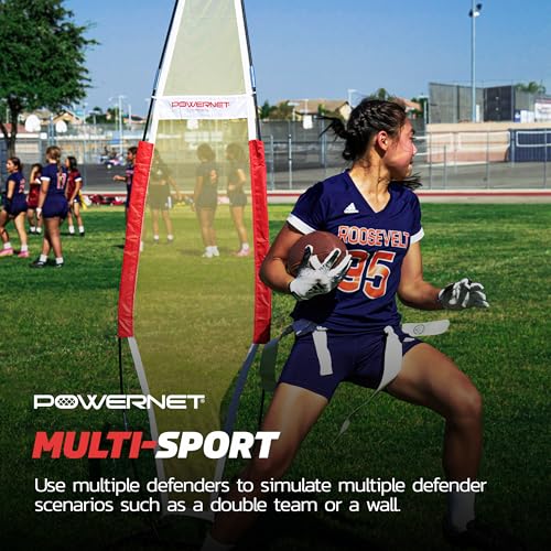 PowerNet Portable Defender Training Dummy for Football, Basketball and Soccer, 77" x 23" Portable Agility Training Equipment, Simulate Shooting Around Defense, Multi-Sport Mannequin - Image 4
