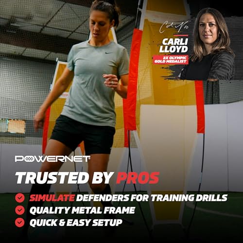 PowerNet Portable Defender Training Dummy for Football, Basketball and Soccer, 77" x 23" Portable Agility Training Equipment, Simulate Shooting Around Defense, Multi-Sport Mannequin - Image 2