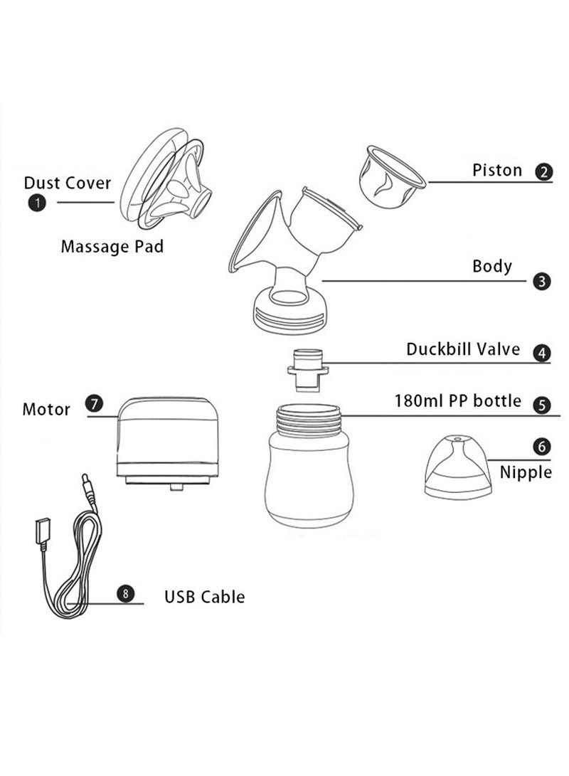 MaBaby Two in One Manual Electric Breast Pump - Image 2