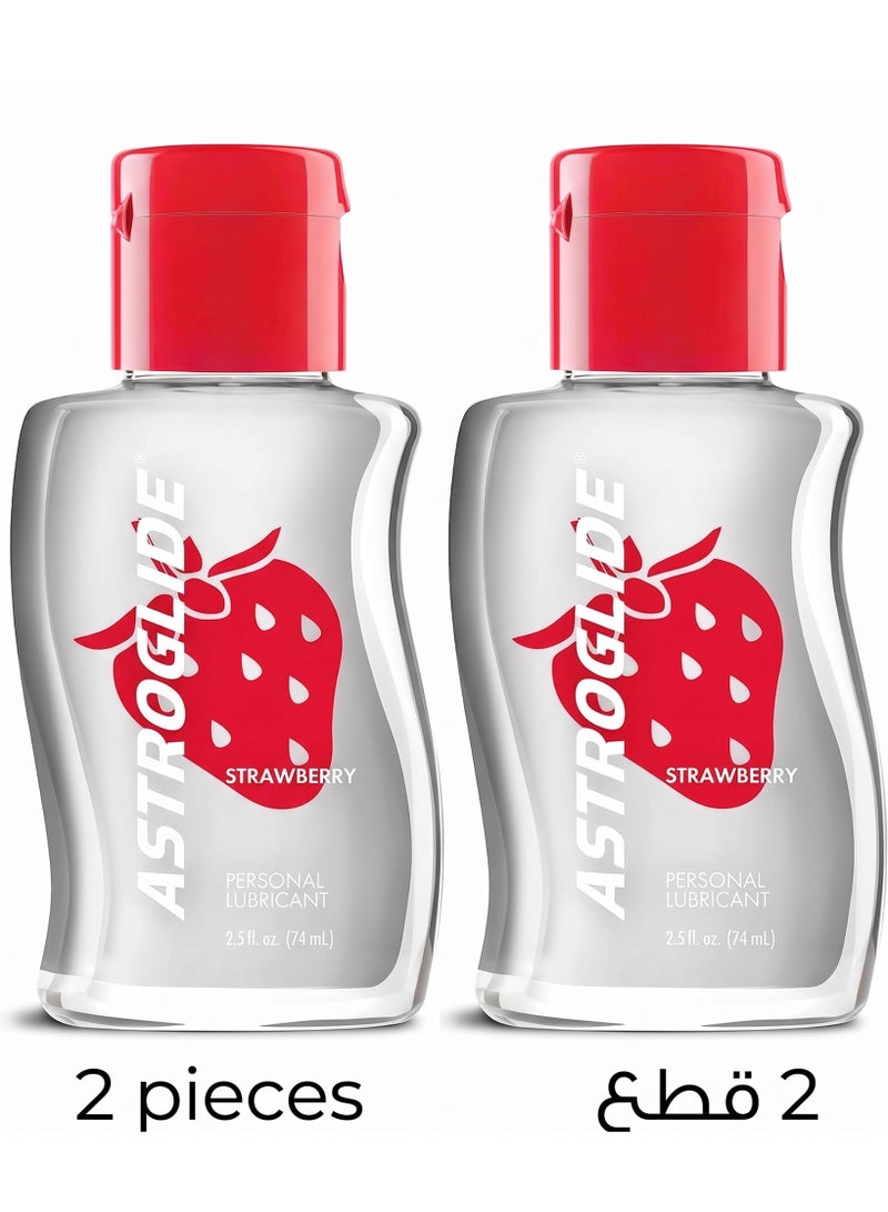 Astroglide Strawberry 2.5 oz (74 ml) Water Soluble Lubricant Jelly - Image 1