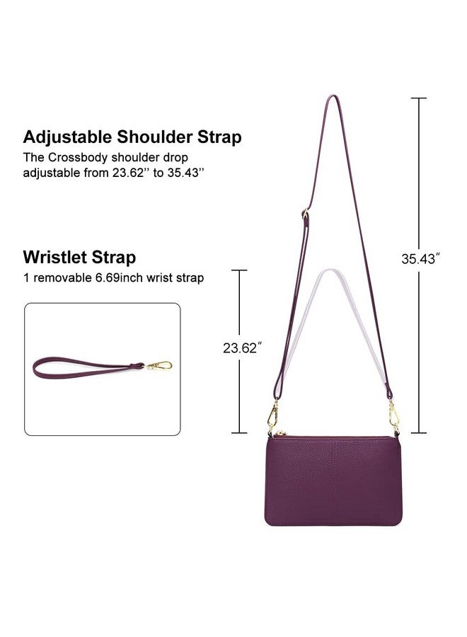 سينديفن حقيبة يد نسائية صغيرة من SENDEFN مصنوعة من الجلد، مزودة بفتحات للبطاقات، ومحفظة RIFD - Image 2