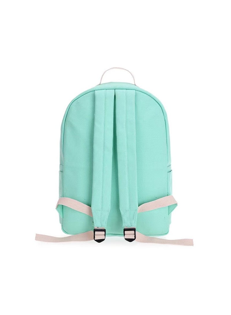 SUNSTAR New polyester printed zipper children's backpack, green - Image 2