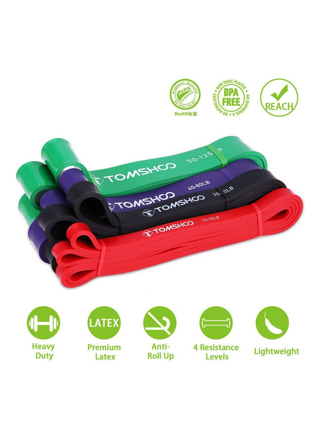 TOMSHOO 4-Piece Latex Resistance Band - Image 5