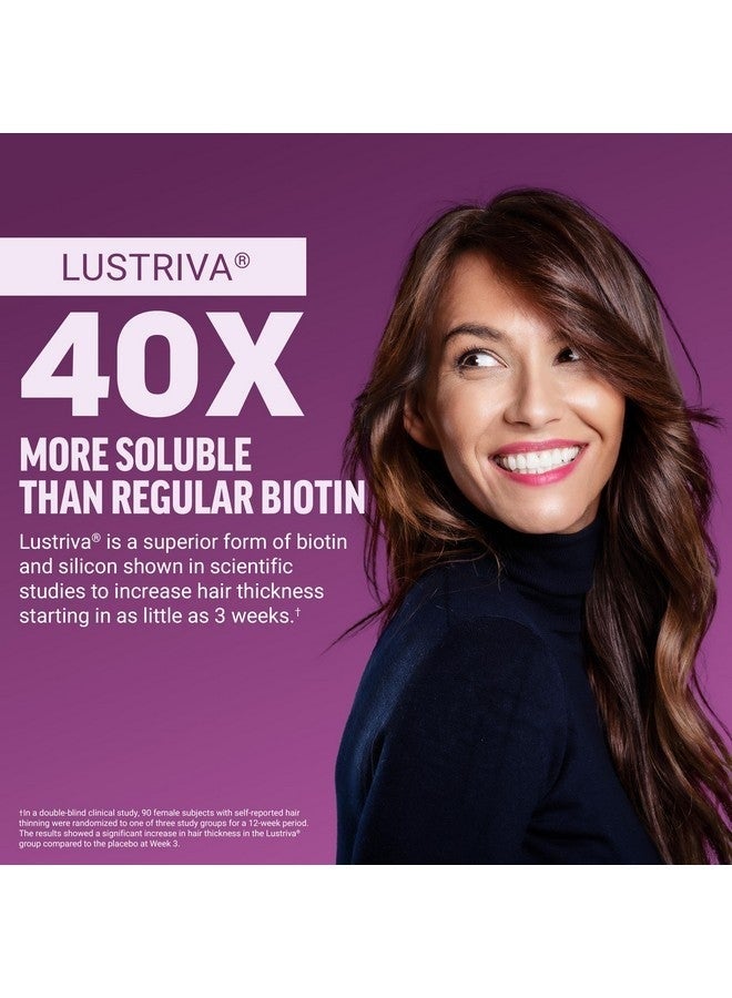 FORCE FACTOR Hair Growth Accelerator Soft Chews, Lustriva & Biotin to Promote Thicker, Stronger, Fuller Hair, Hair Growth Vitamins for Women, Clinically Studied, Mixed Berry, 60 Soft Chews - Image 4