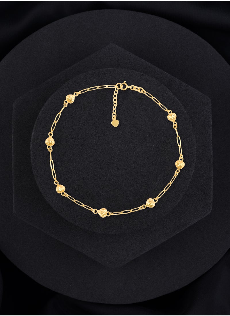 BAFLEH JEWELLERY - 18K Gold Anklet to Adorn Your Anklet - Image 1