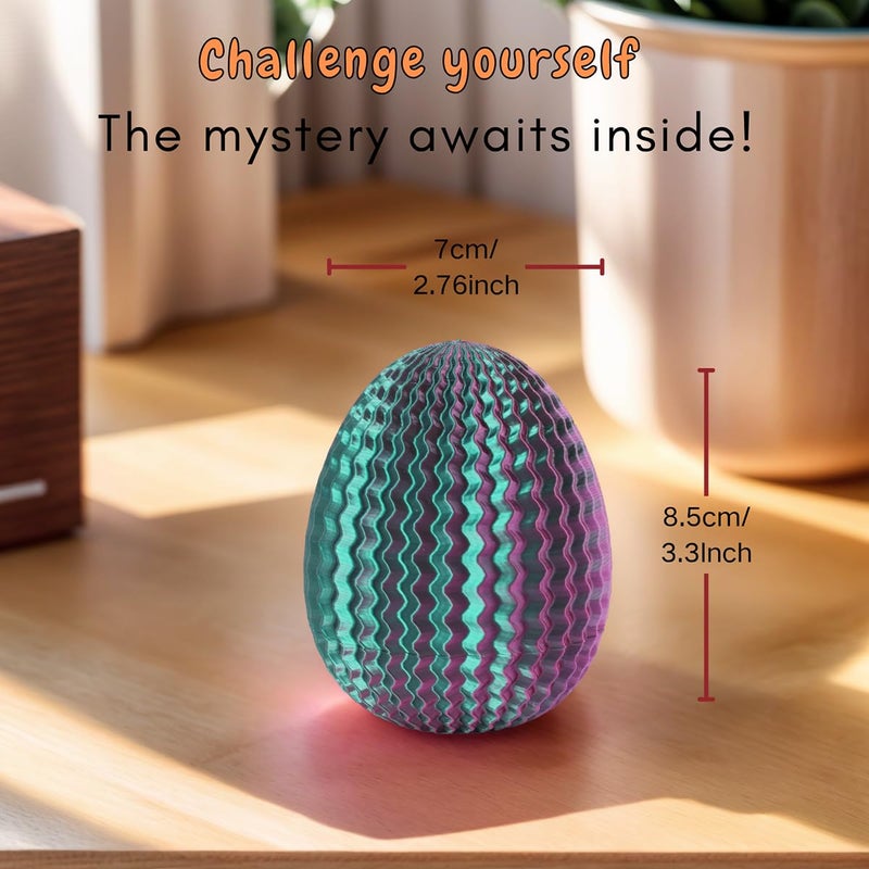 JHBEEY 2026 Creative Gift Box: Easter Egg Mystery Puzzle with Hidden Compartment, Reusable Brain Teaser Game for Adults & Kids, Money Gift Ideas for Birthday Christmas Party Celebration - Image 2