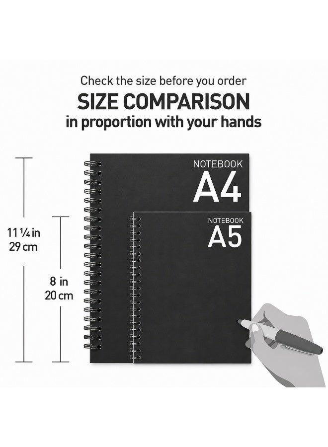 PAPERWORK Abstract Garden Notebook A5 Lined 160 Pages for School & Student Notes - Image 3