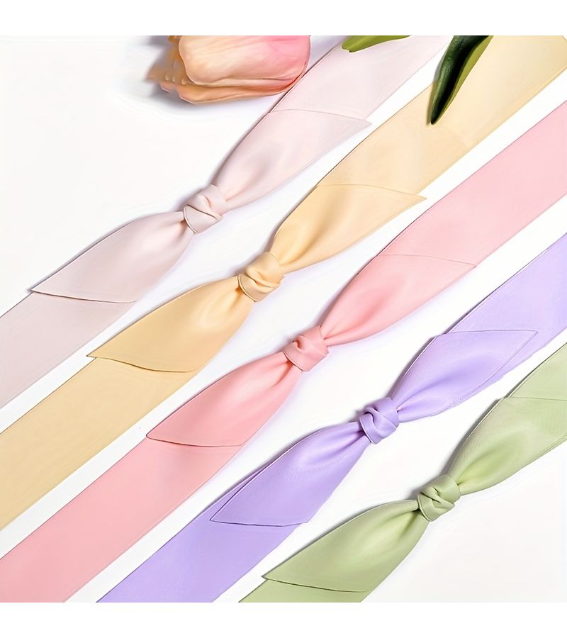 Yuzo Handmade Woven Ribbon 393.6 Inches Noon Satin Gift Wrap Roll - Image 3