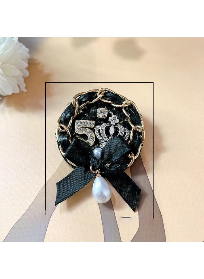 Shougu High End Sweet Bow Suit Accessory Brooch 