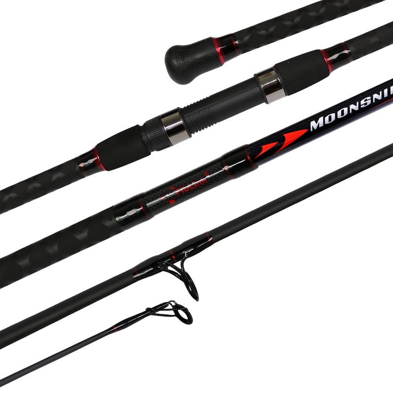 Fiblink Surf Spinning Fishing Rod 4-Piece Graphite Travel Fishing Rod (Length: 11') - Image 1